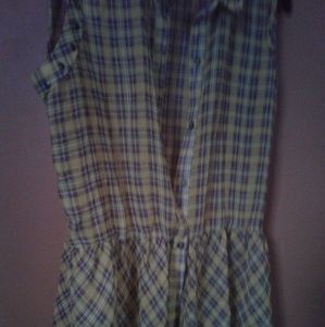 Selena Gomez plaid top xl